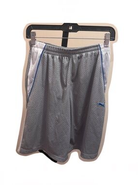 Puma Boys Gray Athletic Mesh Shorts
